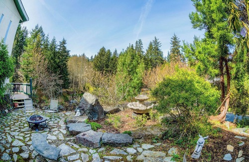 East Sooke Villa | Koi Pond & Meditation Gardens Await In The Quiet Rainforest of East Sooke