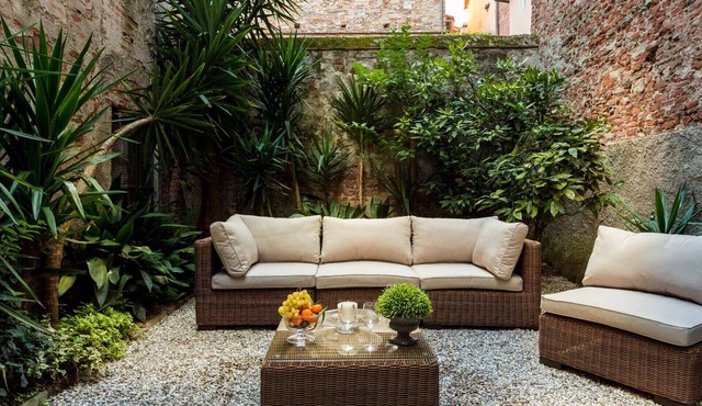 A Toproof Penthouse Apartment with Elevator and Private Garden Inside the Walls