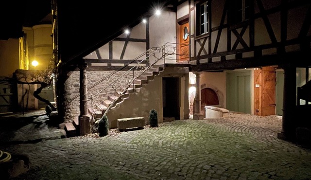 Apartment in historic Alsatian house, village center