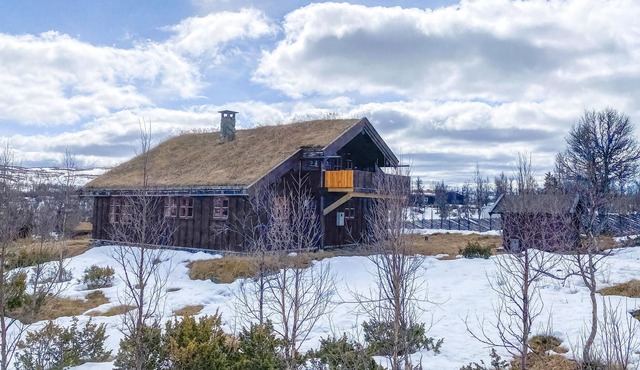 Charming, spacious log cottage with sauna, fireplace and mountain view.