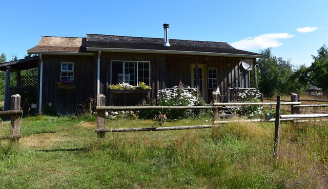 Heritage cabin on picturesque 5.5 acres on the Tsolum River. Great for families