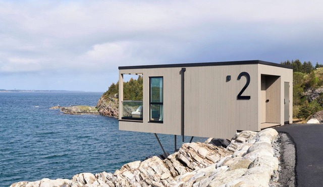 Hideaway Herdla 2 – unique and luxurious cabin 15 m above the sea near Bergen