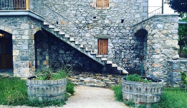 Stefania's Stonebuilt House, mountain Parnon, Karyes Lakonias